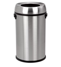 Mülleimer Edelstahl mieten – eleganter Abfallbehälter 65 L für Events – 4