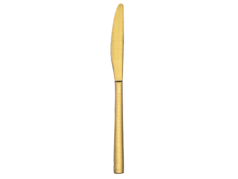 Menümesser Exklusiv gold mieten – goldfarbenes Edelstahl-Besteck, VE 20 Stück