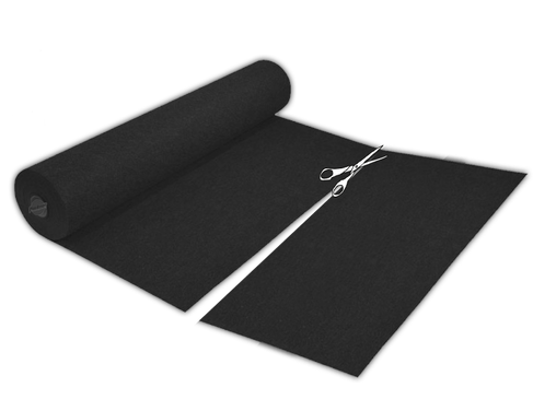 Eventteppich B1 mieten – Messeteppich rot, schwarz, weiß, pro qm