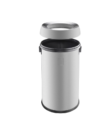 Mülleimer Edelstahl mieten – eleganter Abfallbehälter 65 L für Events – 2