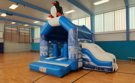Hüpfburg Pinguin mieten – 5 x 4 m mit Rutsche & Hindernissen – 2