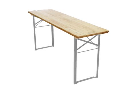 Bierzelttisch 50 cm mieten – robustes pulverbeschichtetes Stahlgestell
