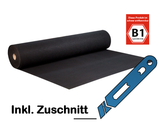Eventteppich B1 mieten – Messeteppich rot, schwarz, weiß, pro qm – 3