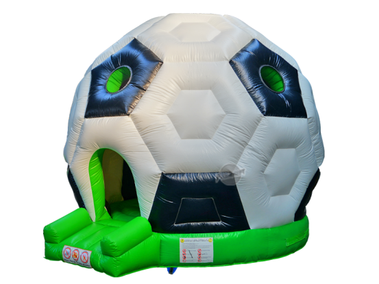 Hüpfburg Fußball mieten – Spaß-Attraktion 4 x 4 x 4 m für Kinderfeste & Events
