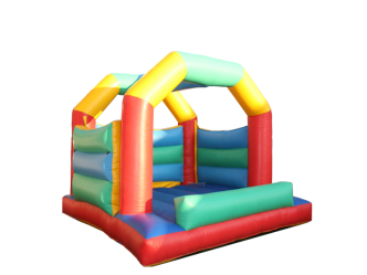 Hüpfburg Bunti mieten – 4 x 4 m, bunt, für Geburtstage & Firmenevents