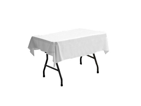 Tischdecke Stoff 170 x 130 cm mieten – weiße Baumwolldecke inkl. Reinigung