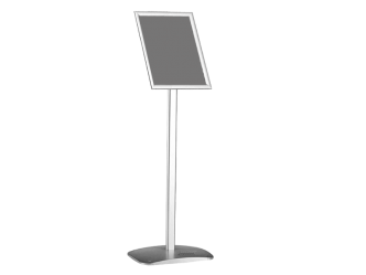 Infoständer DIN A4 mieten – Klapprahmen, dreh- & höhenverstellbar bis 120 cm