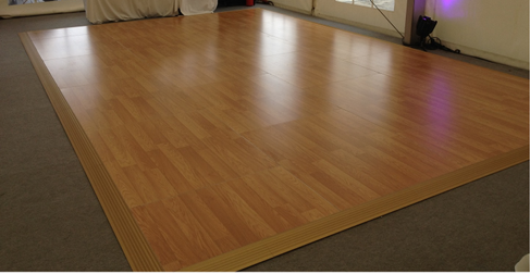 Tanzboden mieten – Tanzparkett 5,25 x 3,25 m, 15 m² Tanzfläche, schraubloses System