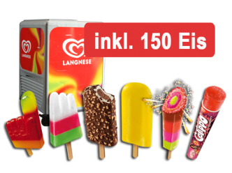Langnese Eispaket 150 mieten/kaufen – 150 Stück Markeneis für Feste & Events
