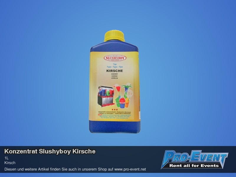 Slush-Konzentrat Kirsche mieten – 1 L Ready-Mix für ca. 25 Becher Slush – 2