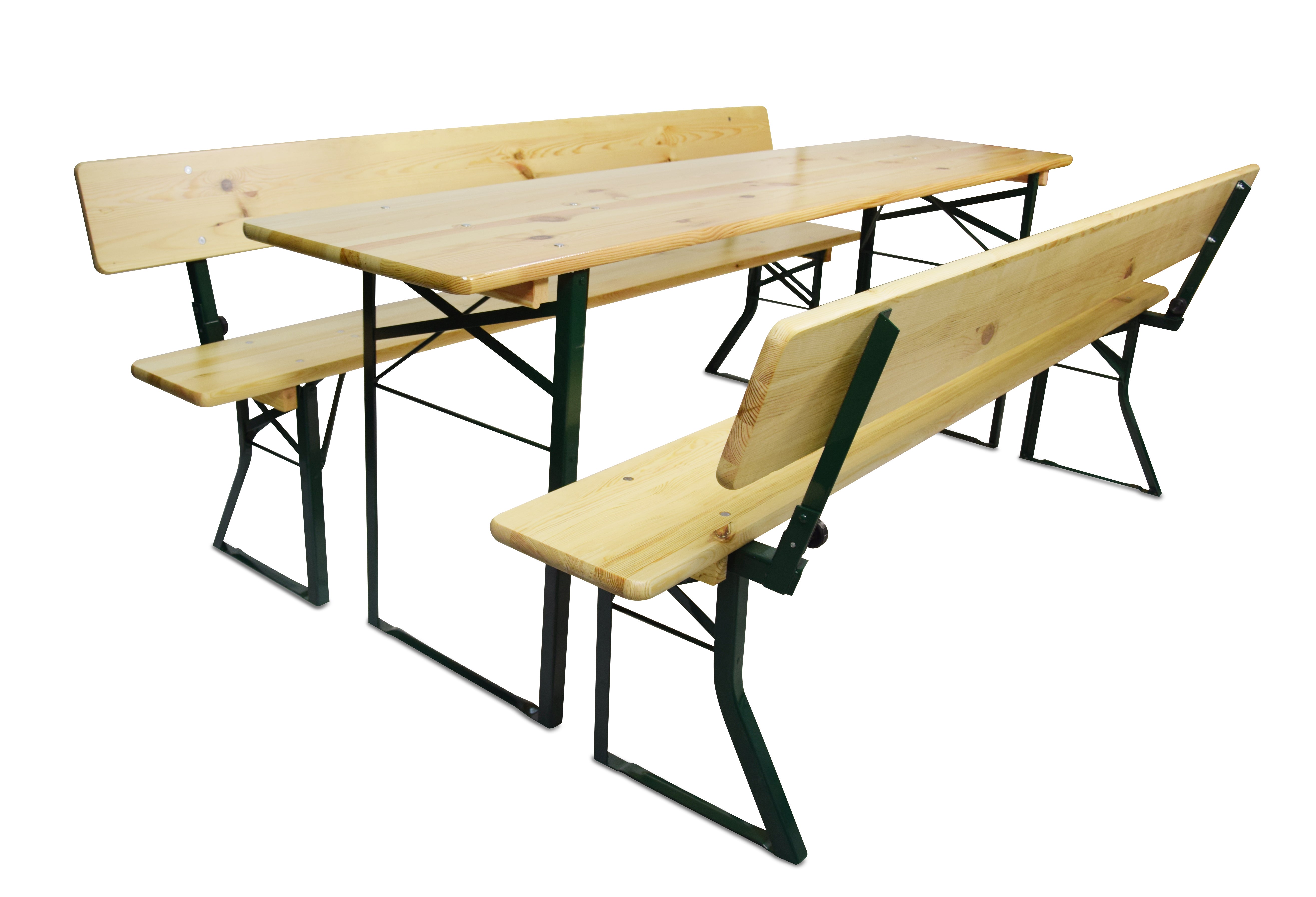 Festzeltgarnitur mit Rückenlehne mieten – VIKTOR 50 cm, bequem