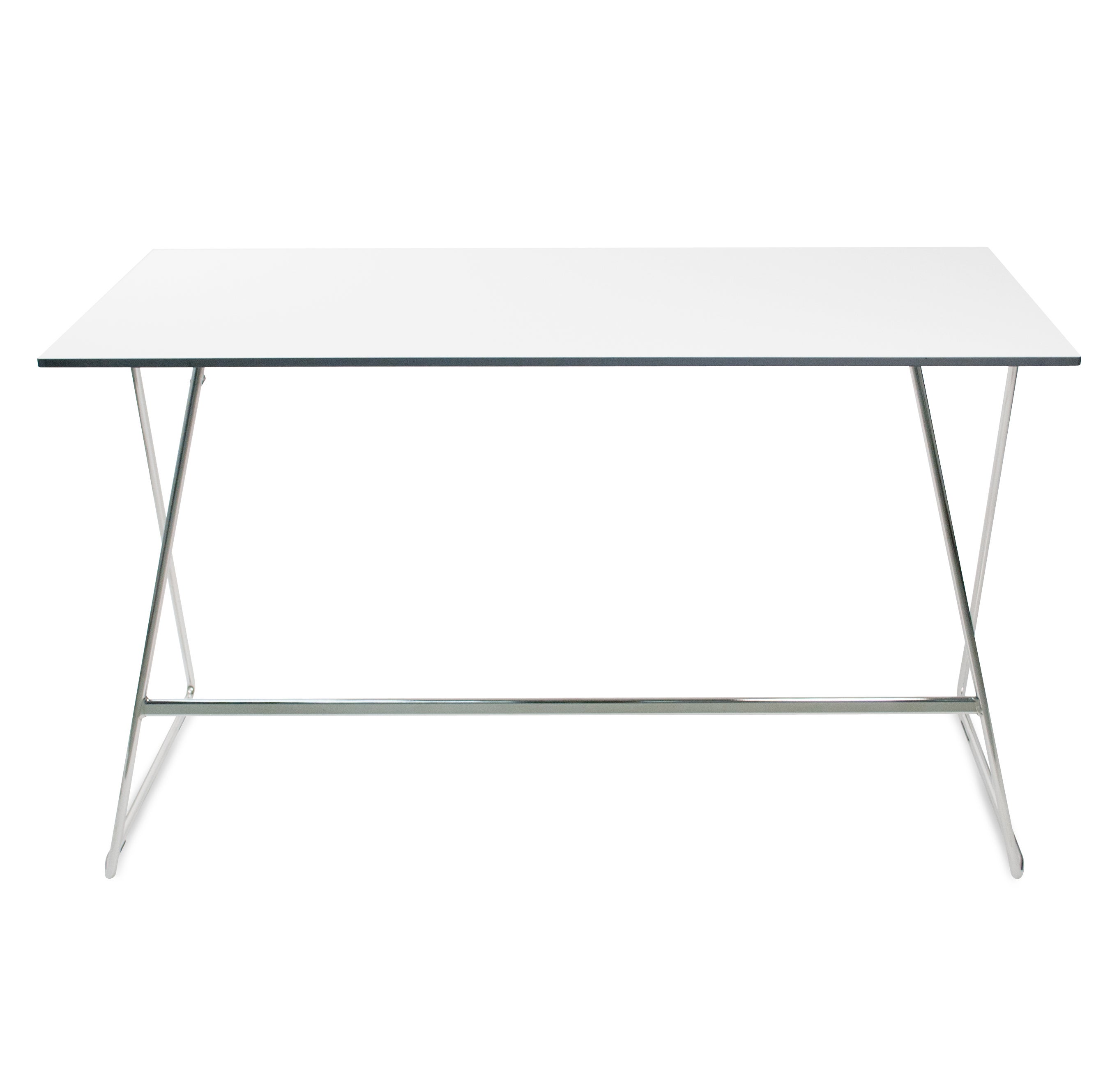 Konferenztisch CLASS mieten – 120 x 50 cm, weiß, stapelbar