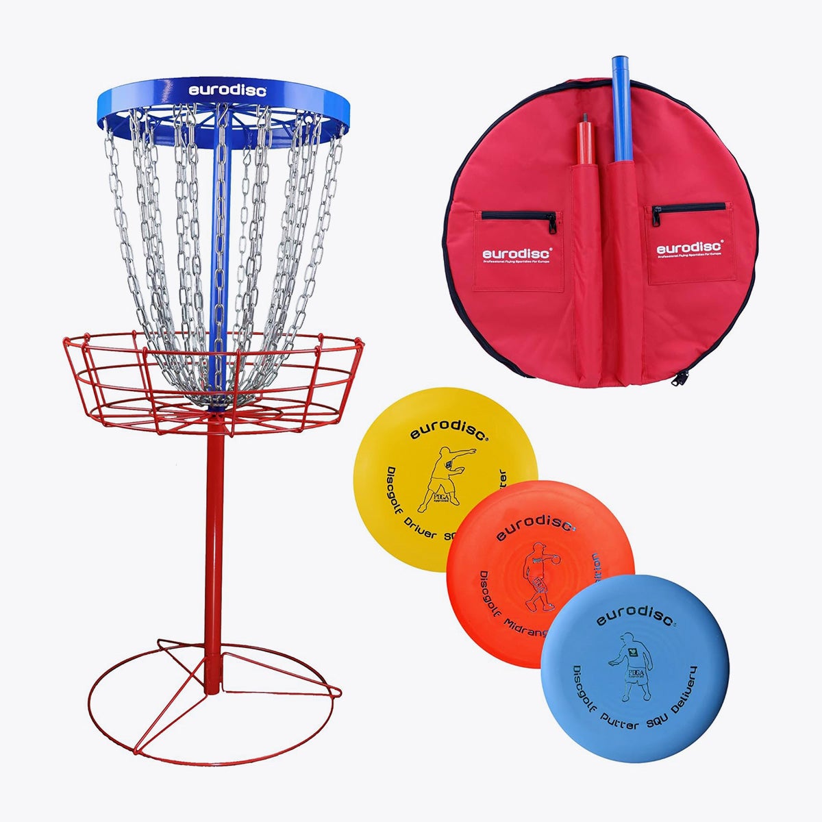 Disc-Golf Set mieten – mobiles Outdoor-Spiel inkl. Korb & 3 Wurfscheiben