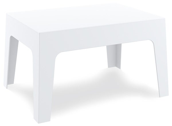 Loungetisch BOX mieten – weiß, outdoorgeeignet, 70 x 43 x 50 cm