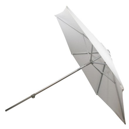 Sonnenschirm MAY weiß Ø 300 cm mieten – Marktschirm inkl. Standfuß