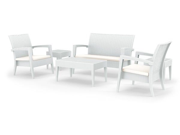 Rattan Loungesofa EDEN2 weiß mieten – Outdoor Couch für Events – 3