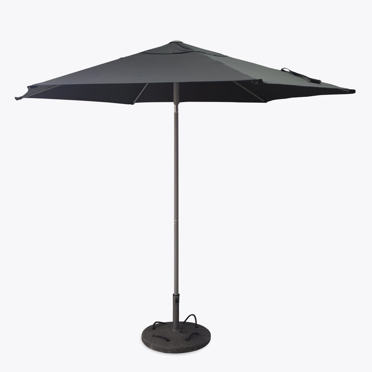 Sonnenschirm MAY IN BLACK Ø 300 cm mieten – Marktschirm inkl. Standfuß