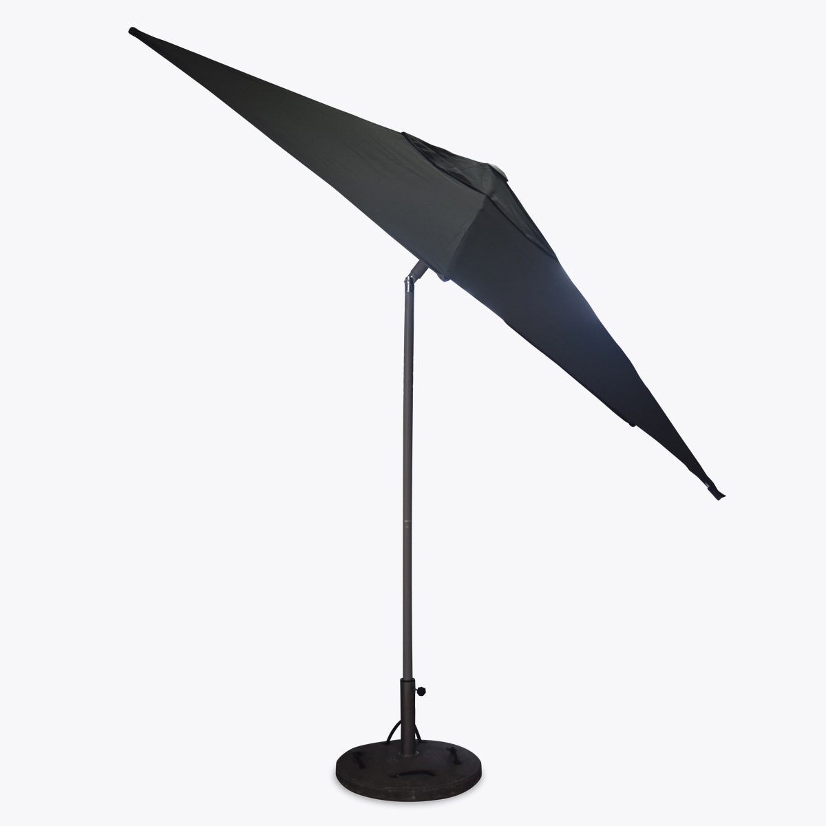 Sonnenschirm MAY IN BLACK Ø 300 cm mieten – Marktschirm inkl. Standfuß – 2