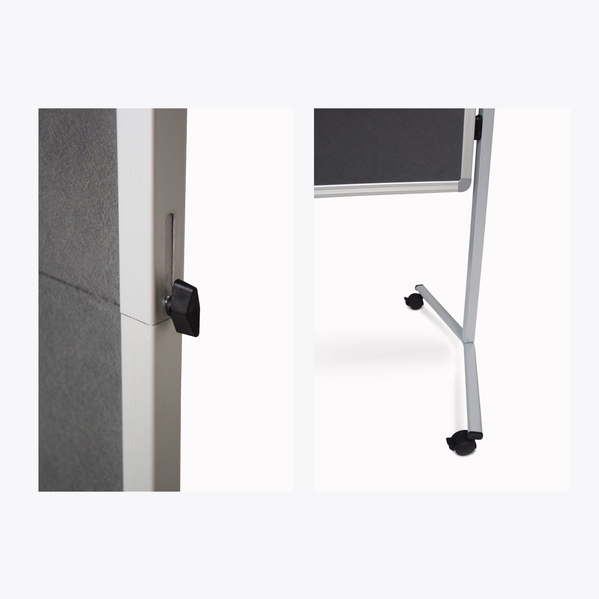 Filz-Pinnwand / Metaplanwand mieten – mobil, klappbar, 159 x 129 cm Pinnfläche – 3