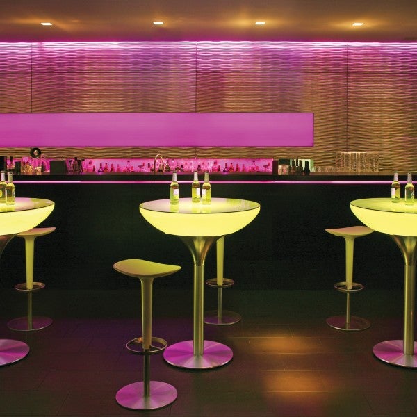LED Stehtisch MARTINI mieten – leuchtender Stehtisch mit Glasplatte – 3