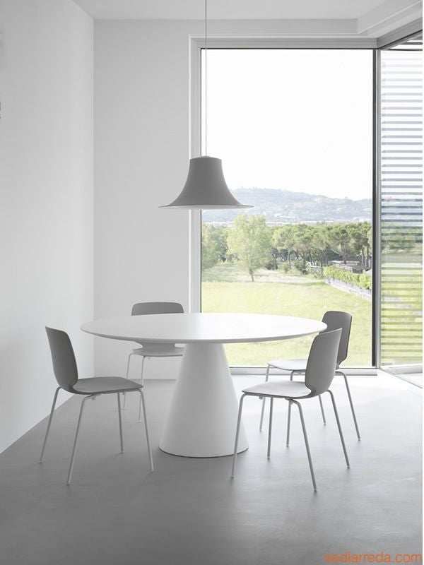 Banketttisch rund IKON ø 150 cm mieten – Kompaktplatte, für 8 Personen – 3