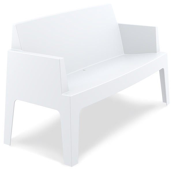 Loungesofa BOX-4-TWO mieten – 2-Sitzer in Weiß, outdoor-geeignet – 2