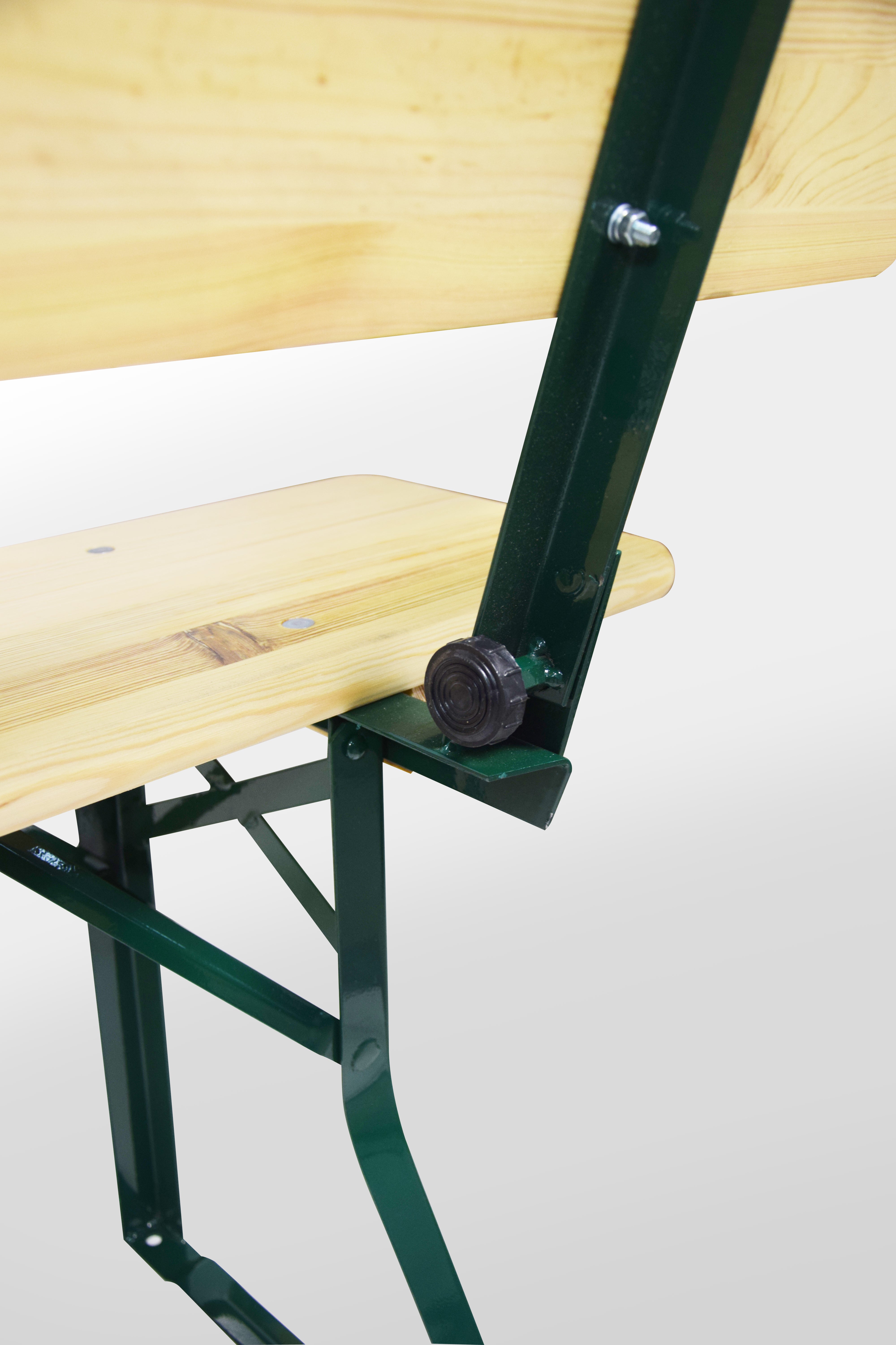 Festzeltgarnitur mit Rückenlehne mieten – VIKTOR 50 cm, bequem – 2