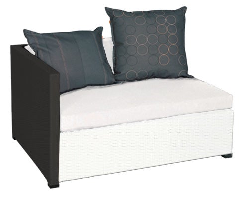 Loungesofa Ecke FREIRAUMCORNER mieten – Outdoor Rattancouch 2-Sitzer