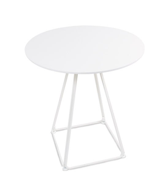 Bistrotisch LUNAR BISTRO mieten – weiß, rund, Ø 69 cm
