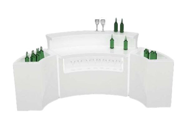 Eiswanne SNAKE ICE mieten – weiß beleuchtet, Getränkekühlung – 2