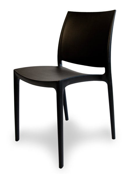 Designstuhl STYLO schwarz mieten – Bankettstuhl, leicht, In- & Outdoor