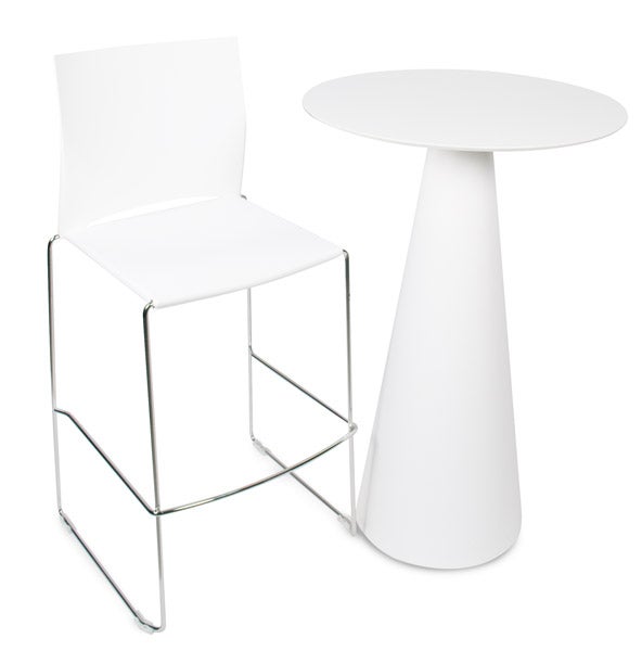 Barhocker WEB weiß mieten – bequemer Barhocker mit hoher Rückenlehne – 3