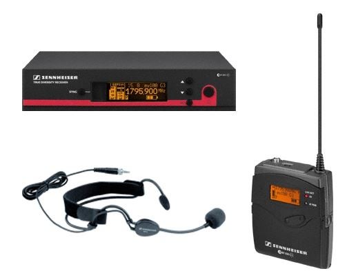 Funk-Headset Sennheiser EW 135 G3 / 1G8 mieten – inkl. Sender & Empfänger