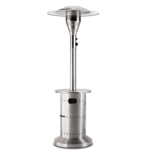 Heizpilz mieten – COMMERCIAL mit Ablage, Edelstahl, 230 cm