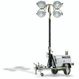 Lichtmast mieten – Lichtgiraffe 9 m, 4x1000 W, 440.000 Lumen