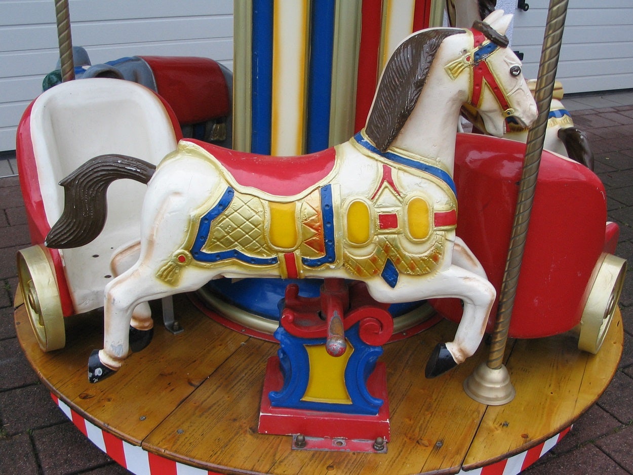 Nostalgie-Kinderkarussell mieten ~ 6 Sitzplätze mit Beleuchtung, Musik & Münzeinwurf – 3