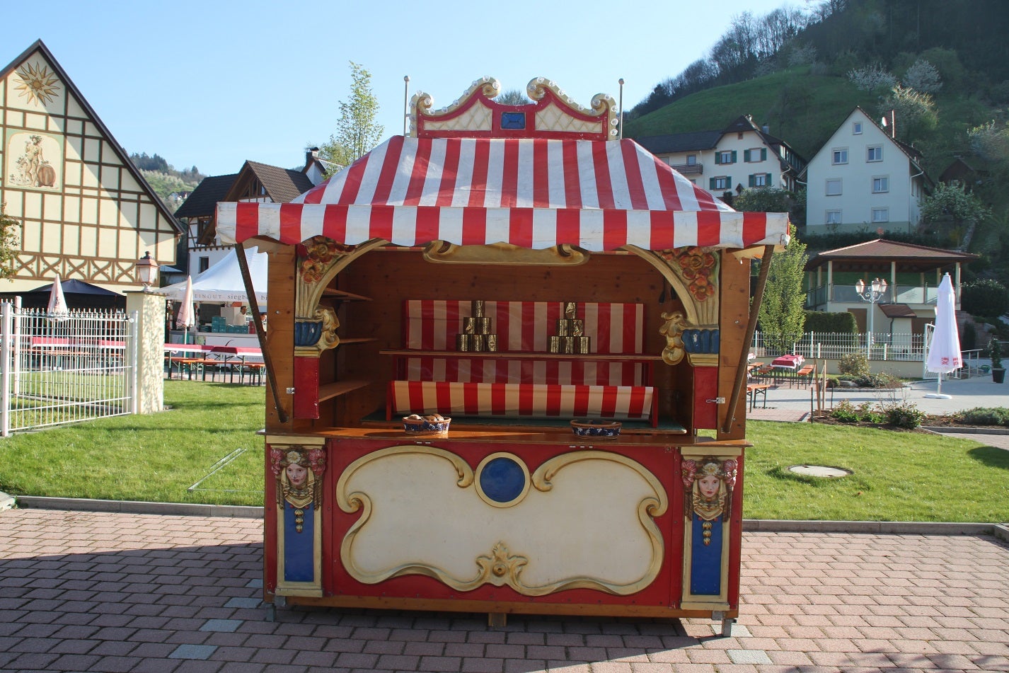 Nostalgie-Marktbude mieten ~ Catering- & Spielstand für Jahr- & Weihnachtsmarkt – 2