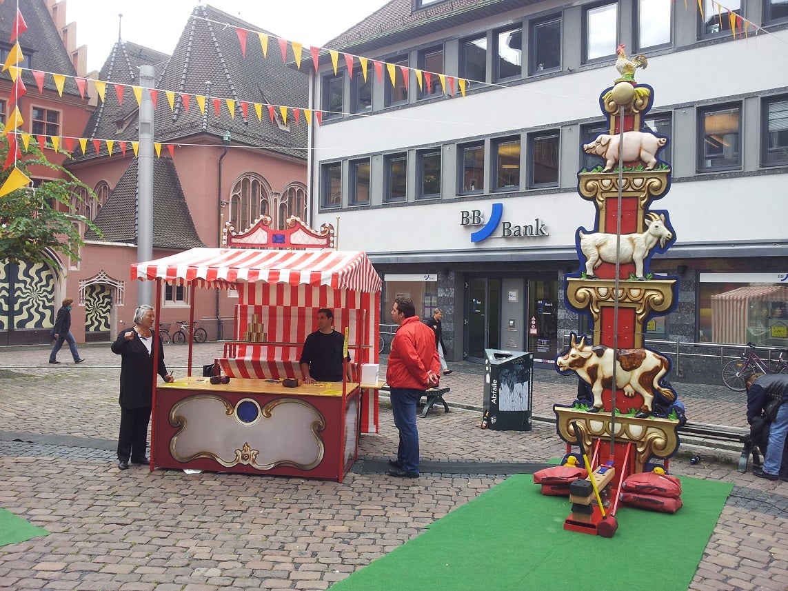 Hau den Gockel mieten ~ nostalgischer Hau den Lukas (5,5 m) ~ Jahrmarkt-Attraktion – 2
