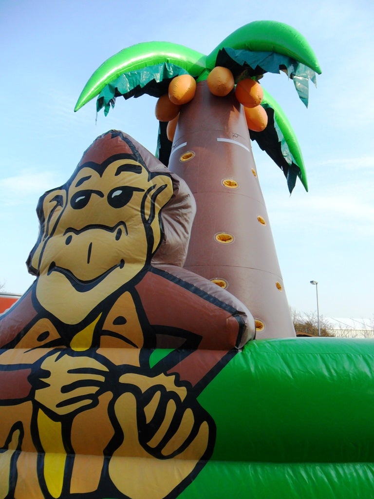 Banana-Kletterpalme mieten ~ Kletter- & Hüpfturm für 14–16 Kinder – 3