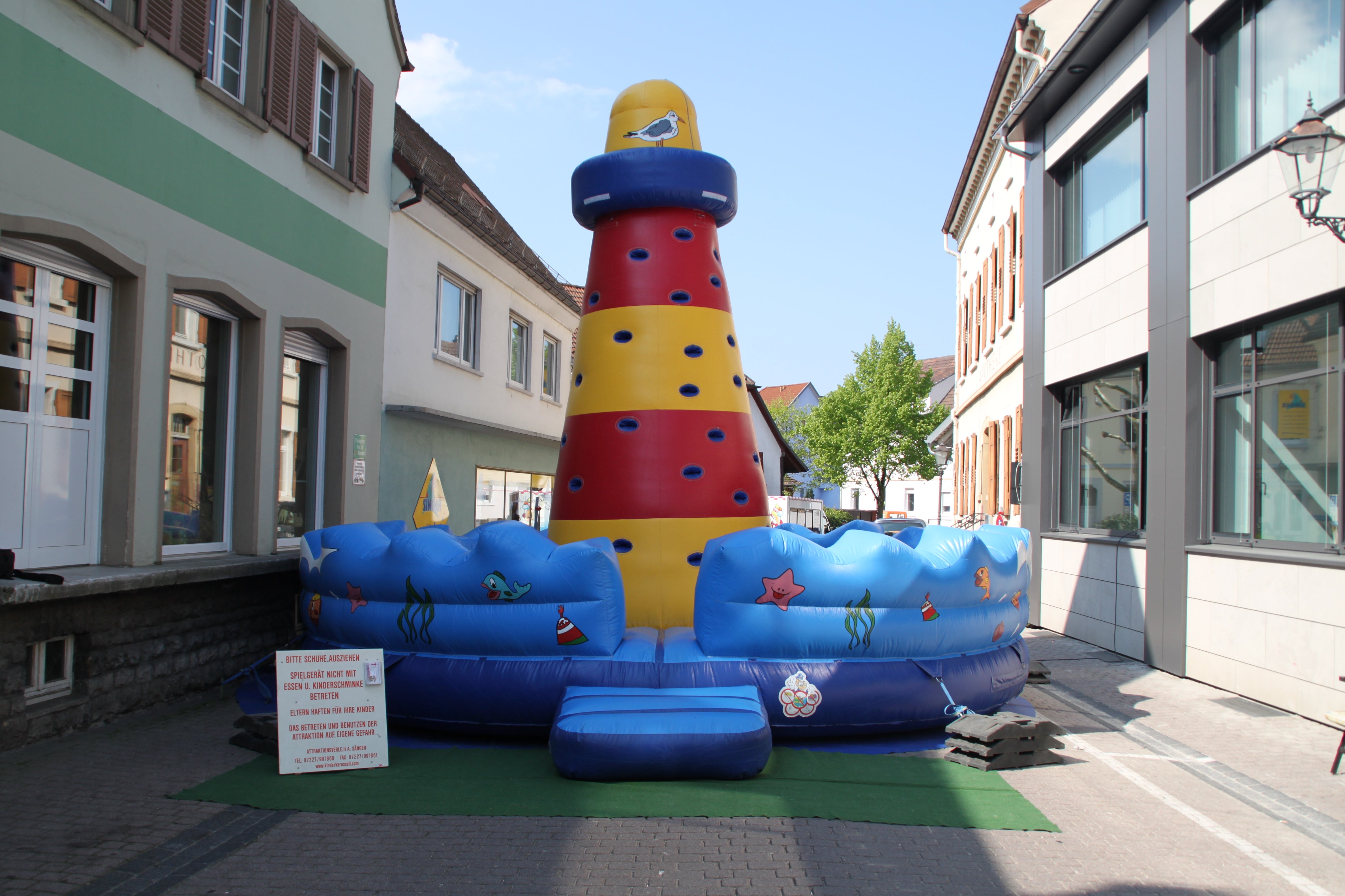 Kletter-Leuchtturm mieten ~ Hüpf- & Kletterturm (7 m) für 14–16 Kinder – 3