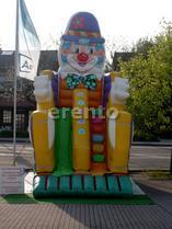 Clown-Rutsche mieten ~ aufblasbare Riesenrutsche für 8–10 Kinder ~ Hüpfspaß