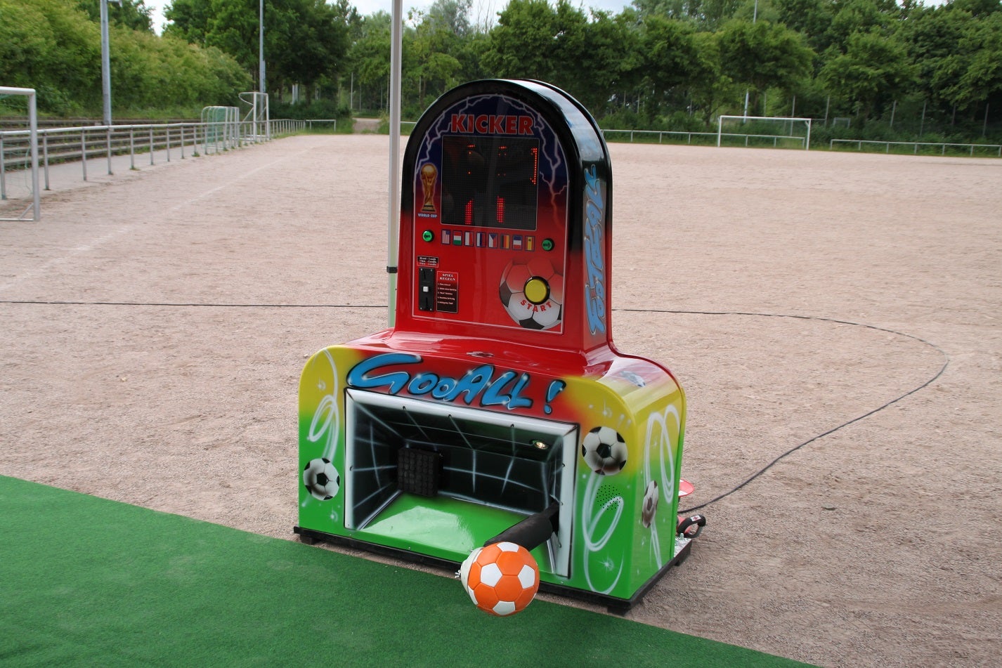 Fußball-Schusskraftmesser mieten ~ Power Shot ~ Kraftmesser fürs Event