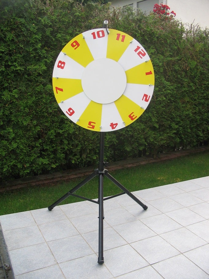 Glücksrad mieten ~ 12 / 16 / 24 / 36 Felder ~ Gewinnspiel-Rad für Messe & Promotion