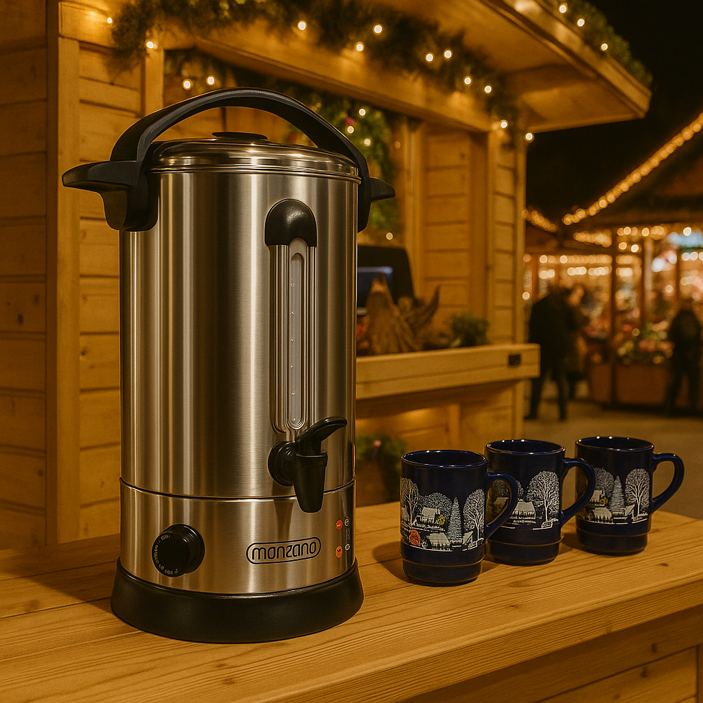 Glühweinstand mieten – mobile Glühweinhütte aus Holz für Weihnachtsmärkte & Winterevents – 3