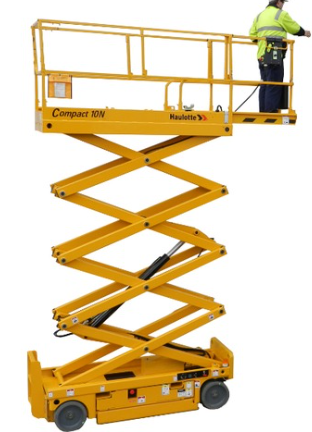 Haulotte Compact Scherenbühne mieten – 8 & 10 m Arbeitshöhe, elektrisch – 3