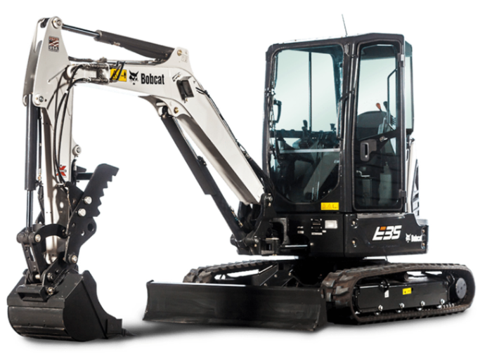 Bobcat E35 oder Wacker Neuson ET42 Kompaktbagger mieten – ca. 3,5–4 t – 4