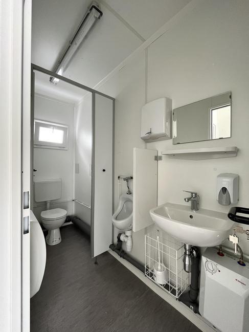 Büroversorger mieten | Container mit WC Damen/Herren & Teeküche 16/20 Fuß – 4