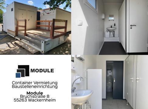 Sanitärcontainer mieten | Toilettencontainer Damen/Herren/Unisex 20 Fuß