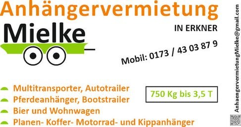 Planenanhänger 2t mieten – 4m x 1,8m x 1,8m | Umzug & Transport, 100 km/h – 4