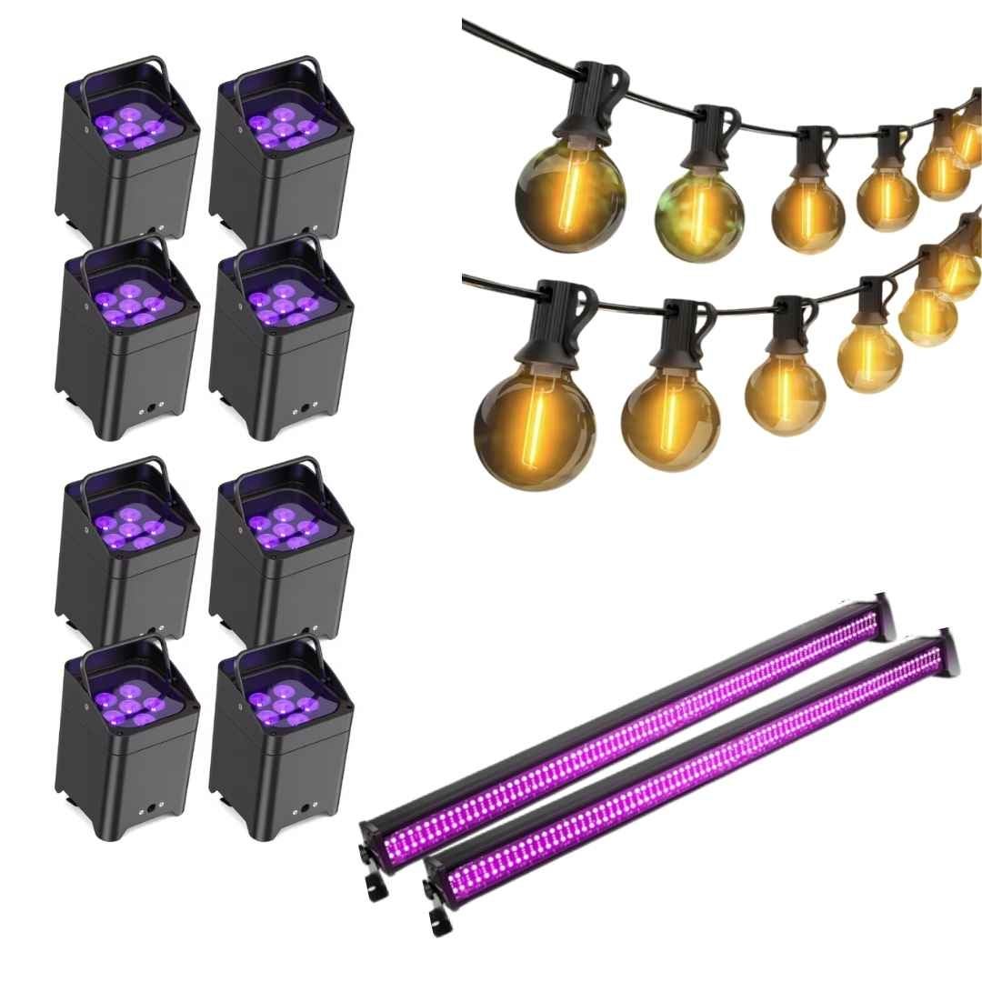 Partypaket mieten – DJ-Sound, Lichtshow, Laser & LED Komplettset – 3